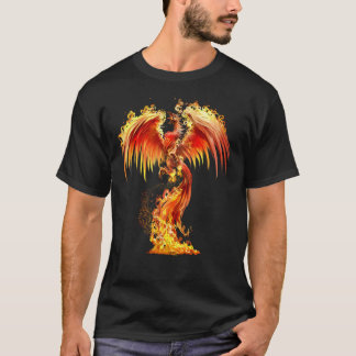 Fantastisch Oranje vuur Phoenix stijgt uit de boer T-shirt