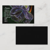 Fantastisch Paars Roos Bloem Visitekaartje (Voorkant / Achterkant)