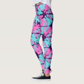 Fantastisch Paarse faseverschuivingspatroon Leggings (Links)