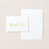 Fantastisch penseelstijl Gold script bedankt Folie Kaarten (Display)
