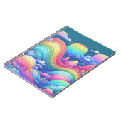 Fantastisch regenboog landschap schrift notitieboek (Linkerzijde)