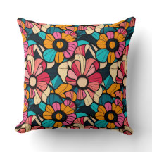 Fantastisch Retro Bloemenpatroon in Berry & Sinaas