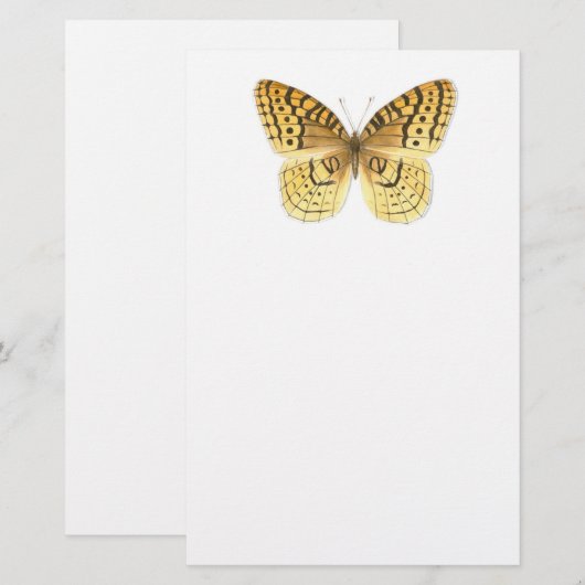 Fantastisch ronddraaiende vlindervlek briefpapier (Voorkant / Achterkant)