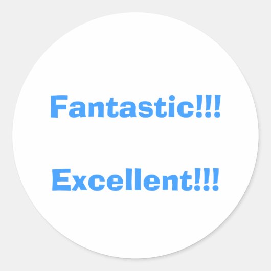 Fantastisch!! ... ronde sticker (Voorkant)