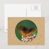 Fantastisch rondgewreven vlinderbloemige vlinder briefkaart (Voorkant / Achterkant)