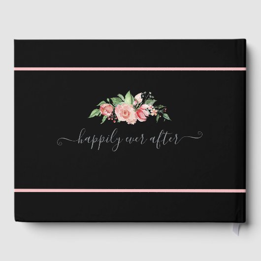 Fantastisch roze Waterverf Gastenboek (Achterkant)