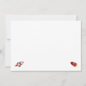 Fantastisch ruimtevaartbudget weggaan kaart (Achterkant)