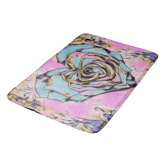 Fantastisch schattig, kleurig ontwerp badmat (Gekanteld)