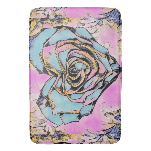 Fantastisch schattig, kleurig ontwerp badmat (Voorkant Verticaal)