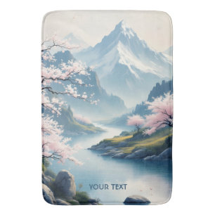 Fantastisch Schattige Japans lentelandschap Badmat