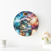 Fantastisch Schattige Storm in flesje Grote Klok (Huis)