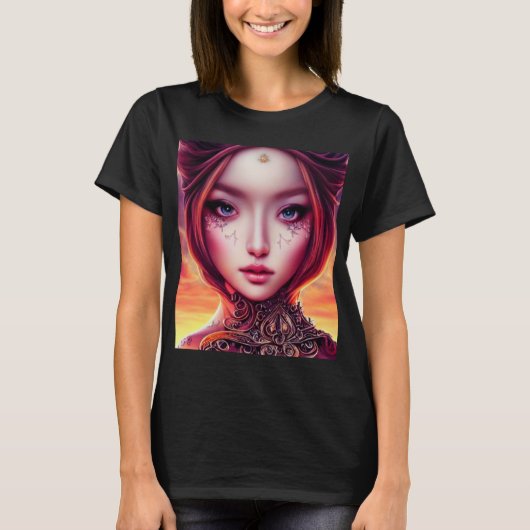 Fantastisch schepsel heksenprinses t-shirt (Voorkant)