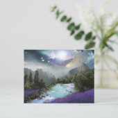 Fantastisch Schilderachtig landschap met rivieren  Briefkaart (Staand voorkant)