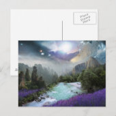 Fantastisch Schilderachtig landschap met rivieren  Briefkaart (Voorkant / Achterkant)