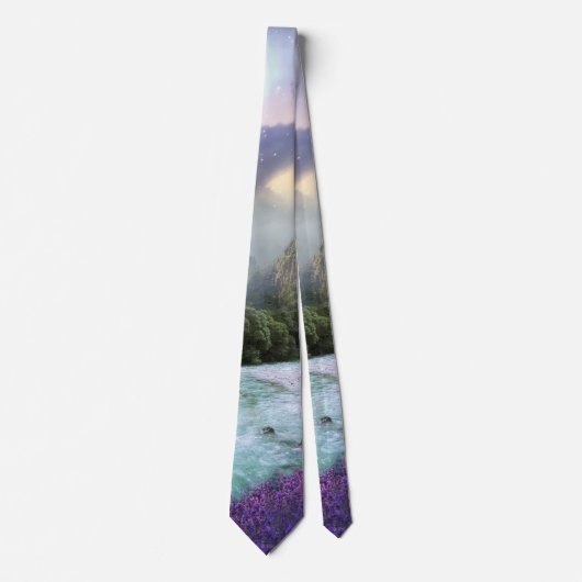 Fantastisch Schilderachtig regenwoud landschap Stropdas (Voorkant)