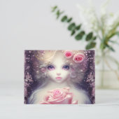 Fantastisch schilderen van een sciFi Fuffly Baby C Briefkaart (Staand voorkant)