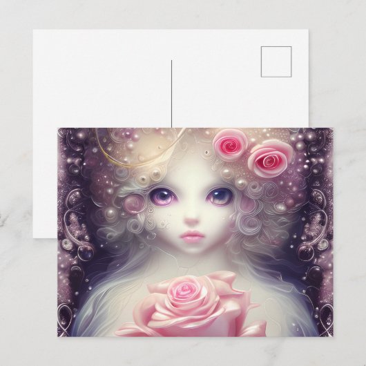 Fantastisch schilderen van een sciFi Fuffly Baby C Briefkaart (Voorkant / Achterkant)