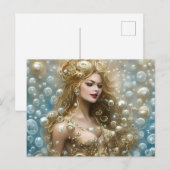 Fantastisch schilderen van een sensueel Vrouw onde Briefkaart (Voorkant / Achterkant)