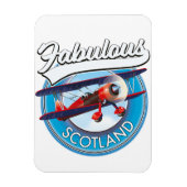 Fantastisch Schotse retro-achtige patch Magneet (Verticaal)