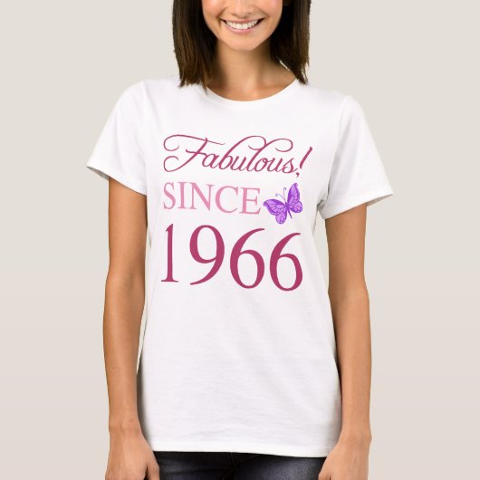 Fantastisch sinds 1966 60e verjaardag t-shirt (Voorkant)