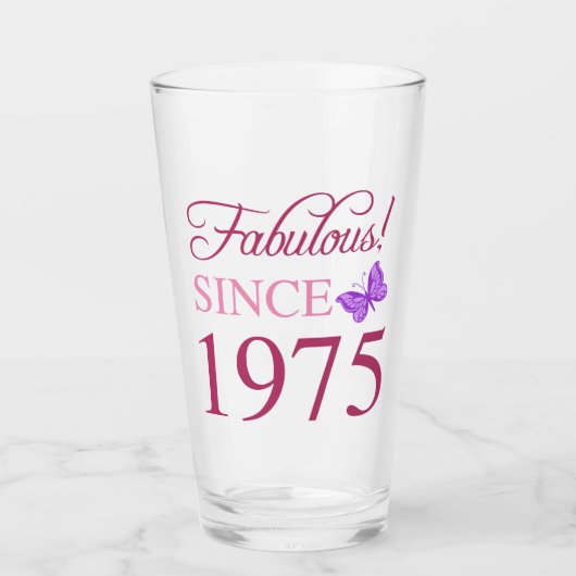 Fantastisch sinds 1975 50ste verjaardag glas (Voorkant)