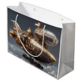 Fantastisch Steampunk luchtschip Groot Cadeauzakje (Achterkant Gekanteld)