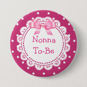 Fantastisch Stippen Baby shower Button (Voorkant)