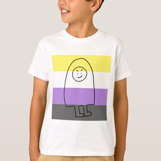 Fantastisch T-shirt. Niet-bindende Pride vlag! T-shirt (Voorkant)