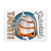 fantastisch Tahiti retro logo Magneet (Horizontaal)