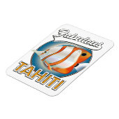 fantastisch Tahiti retro logo Magneet (Linkerzijde)