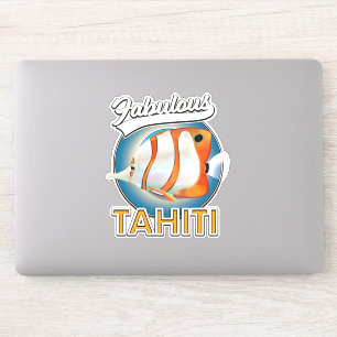 fantastisch Tahiti retro logo Sticker
