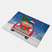 Fantastisch tandwiel met sneeuwkerst deurmat (Schuin)