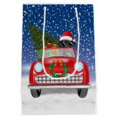 Fantastisch tandwiel met sneeuwkerst medium cadeauzakje (Achterkant)