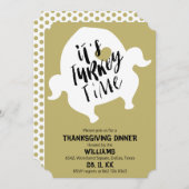 Fantastisch Thanksgiving Turkije Kaart (Voorkant / Achterkant)