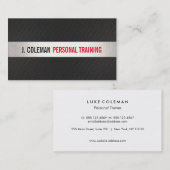 Fantastisch trainer fitness Gym Visitekaartje (Voorkant / Achterkant)