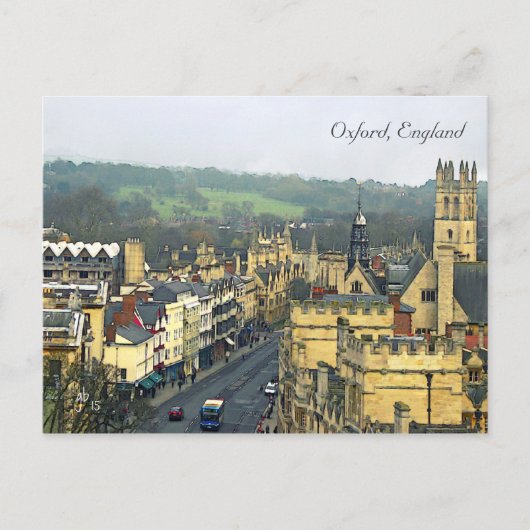 Fantastisch Uitzicht, Oxford, Engeland, High Stree Briefkaart (Voorkant)