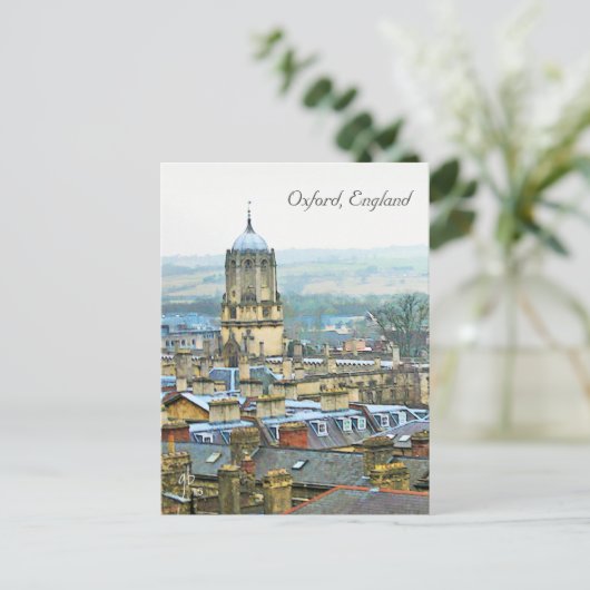 Fantastisch Uitzicht, Oxford, Engeland, Roof Top # Briefkaart (Staand voorkant)