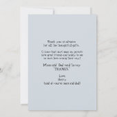 Fantastisch Ultrasound Dank u Baby Punt van Uitzic Bedankkaart (Achterkant)