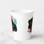 Fantastisch V2 ID930 Flamingo Bachelorette Papieren Bekers (Rechts)