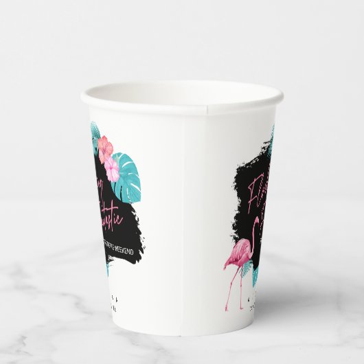 Fantastisch V2 ID930 Flamingo Bachelorette Papieren Bekers (Rechts)