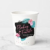Fantastisch V2 ID930 Flamingo Bachelorette Papieren Bekers (Voorkant)