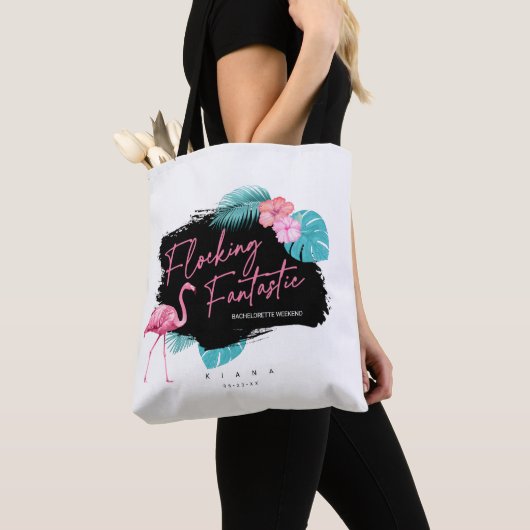 Fantastisch V2 ID930 Flamingo Bachelorette Tote Bag (Dichtbij)