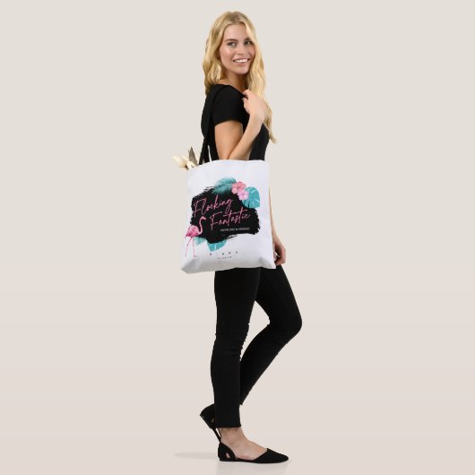 Fantastisch V2 ID930 Flamingo Bachelorette Tote Bag (Op model)
