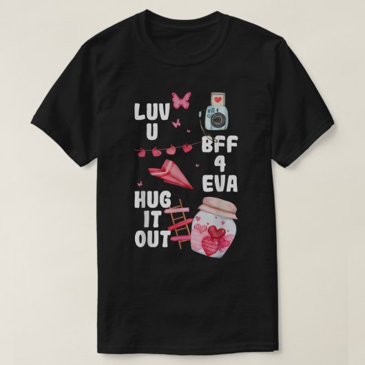 Fantastisch Valentijnsdag Cute VDay Pajama Best T-shirt (Design voorkant)