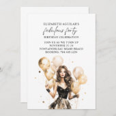 Fantastisch veertig verjaardagsfeestje kaart (Voorkant / Achterkant)