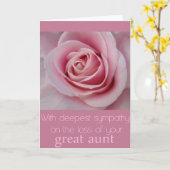 Fantastisch verlies Roos sympathie kaart (Gele Bloem)