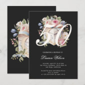 Fantastisch vijftig cadeau bloemenverjaardag kaart (Voorkant / Achterkant)