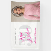 Fantastisch Vijftig Roze Script Viering Spandoek (Verticaal)