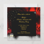 Fantastisch vijftig zwarte goudfeest op hoog nivea kaart (Achterkant)