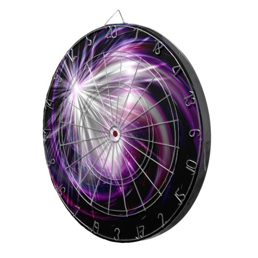 Fantastisch violet licht dartbord (Voorkant Rechts)